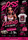 Women t shirt & shorts merch